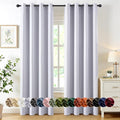 MIULEE Blackout Curtains for Bedroom 2 Panels 50x84 Inch Long Greyish White | by MIULEE