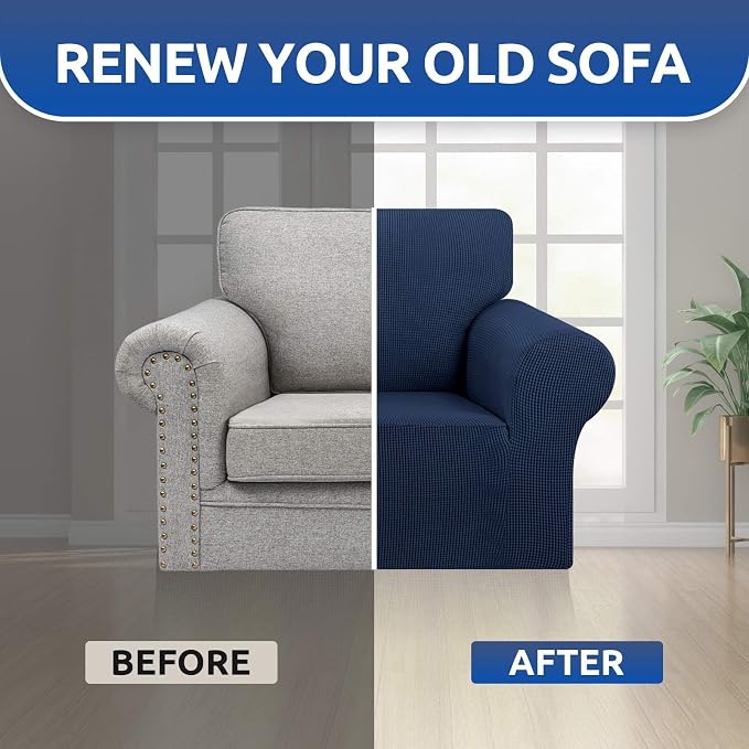 Stretch Chair Sofa Slipcover, Single Couch Cover, Pet Friendly Furniture - Image 7