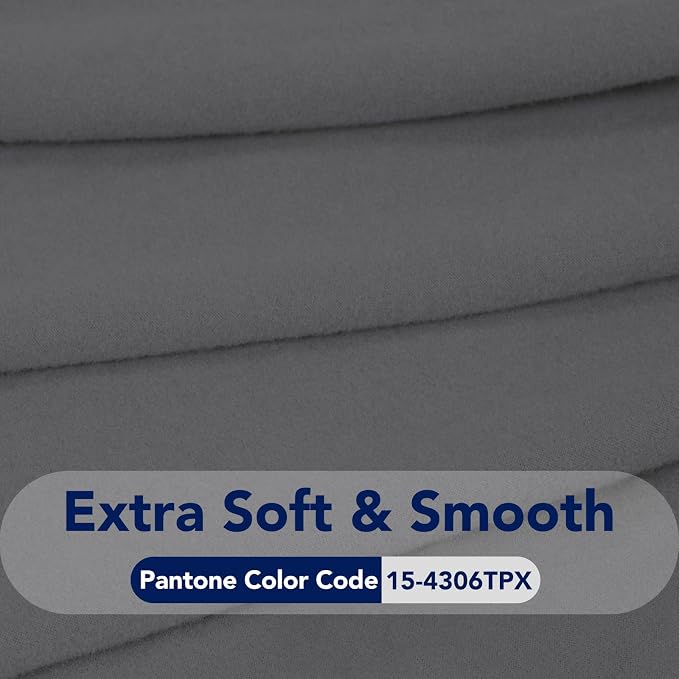 PureFit Stretch Couch Covers for Sofa Large Sofa Slipcovers Gray | 1-Piece Sofa - Image 5