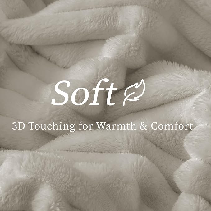 BEDELITE Ribbed Twin Blanket for Couch & Bed, Light Grey, Warm Yet Lightweight - Image 5