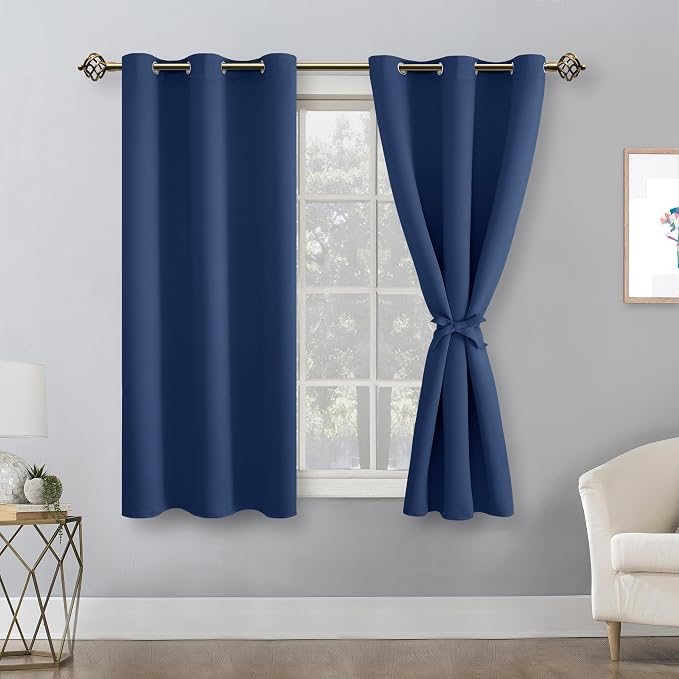 Blackout Curtains for Bedroom, 2 Drape Panels, 42 x 54 Inch | Thermal Insulated - Image 8