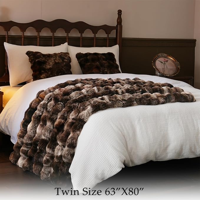 BENVWE Fluffy Faux Fur Throw Blanket - Image 6
