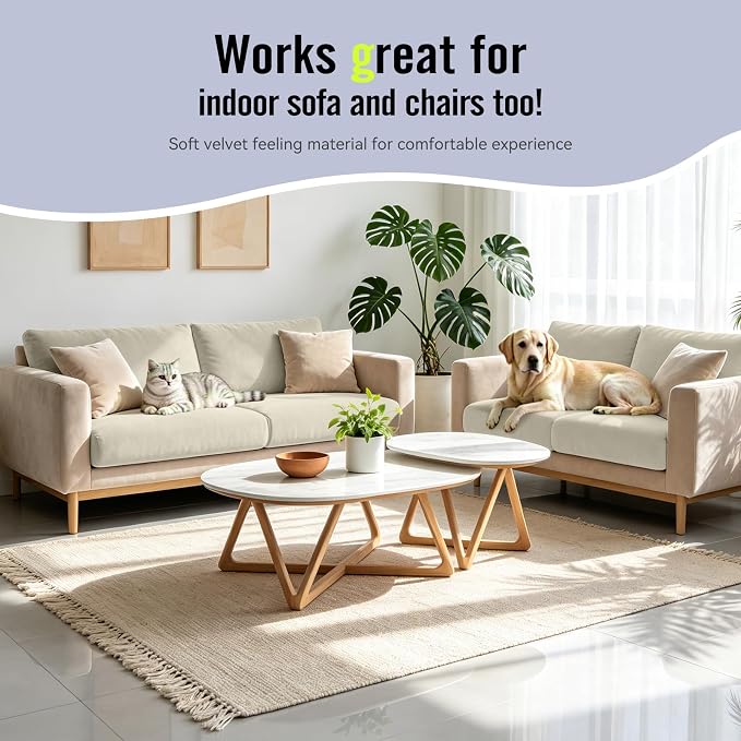8Pcs Outdoor Cushion Covers, Stretch Patio Furniture Couch Chair Slipcovers | - Image 6