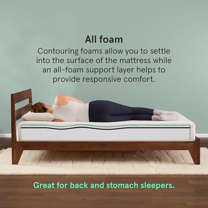 Kin By Tuft & Needle Firm 6" Full Adaptive Foam Mattress in a Box, Cooling Pressure Relief, Balanced Support, 100 Night Trial, Fiberglass-Free, CertiPUR-US, 10-Year Limited Warranty