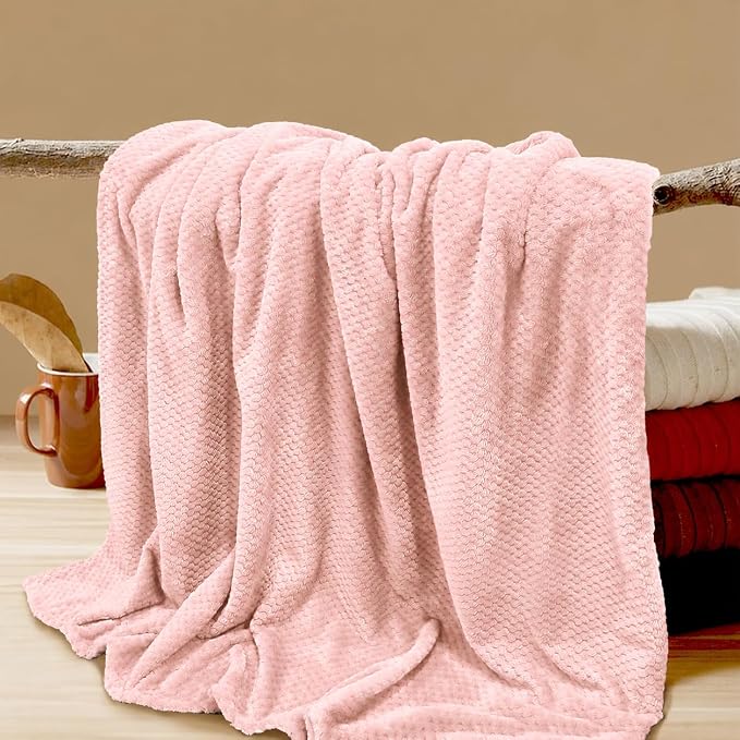 4 Pack Fleece Throw Blankets 50x60 Inches - Image 9