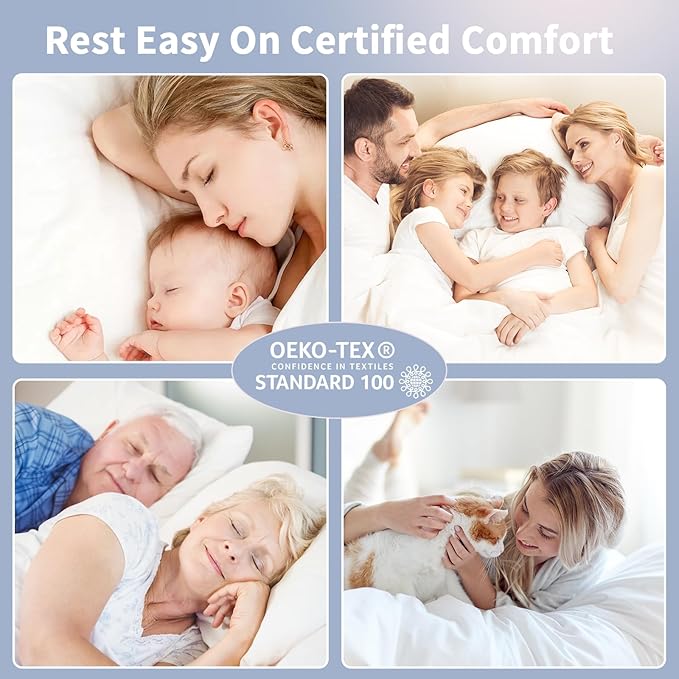 Extra Thick Fitted Mattress Topper - Twin Size | Soft & Cooling Pillow Top Mattress Pad & Protector | Bed Topper for Back Pain, Straps Stretch 6" to 22" Deep