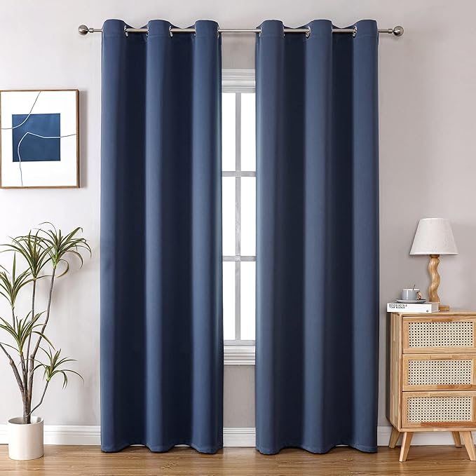 ChrisDowa Blackout Curtains for Bedroom and Living Room 78 Inches Long | 2 by ChrisDowa