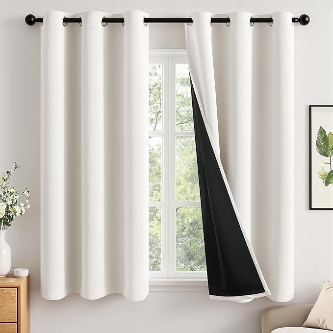 MIULEE Ivory 100% Blackout Curtains by MIULEE