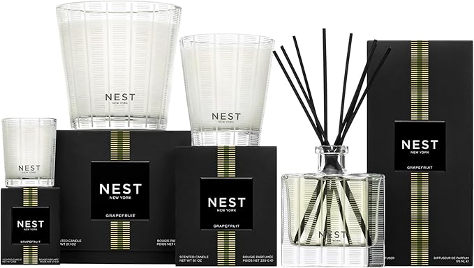 NEST New York Reed Diffuser Liquid Refill, Grapefruit - 5.9 fl oz - Fragrance for Up to 90 Days - Flame Free
