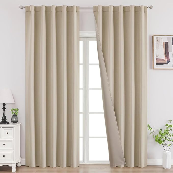Joydeco 84 Inch Blackout Curtains by JOYDECO