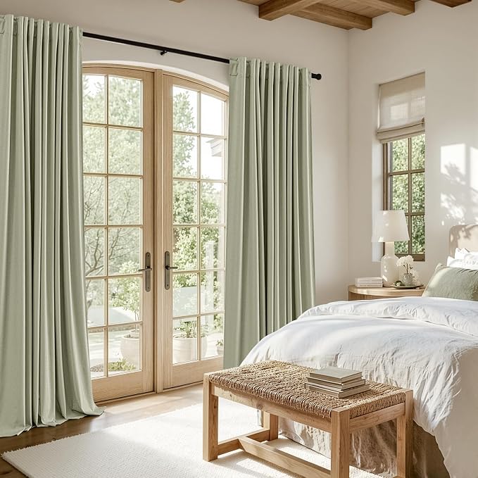 MIULEE 100% Blackout Linen Curtains - Image 6