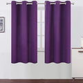 Purple Blackout Curtains 40 x 63 Inch Length/Set of 2 Curtain Panels/Thermal by Lemomo