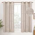 YoungsTex Natural Linen Curtains 48 Inch Length by YoungsTex