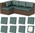 8Pcs Outdoor Cushion Covers, Stretch Patio Furniture Couch Chair Slipcovers | by VORSHAPE
