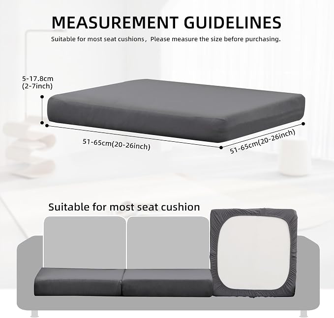 14Pcs Outdoor Cushion Covers, Elastic Patio Cushion Covers | Washable, - Image 2