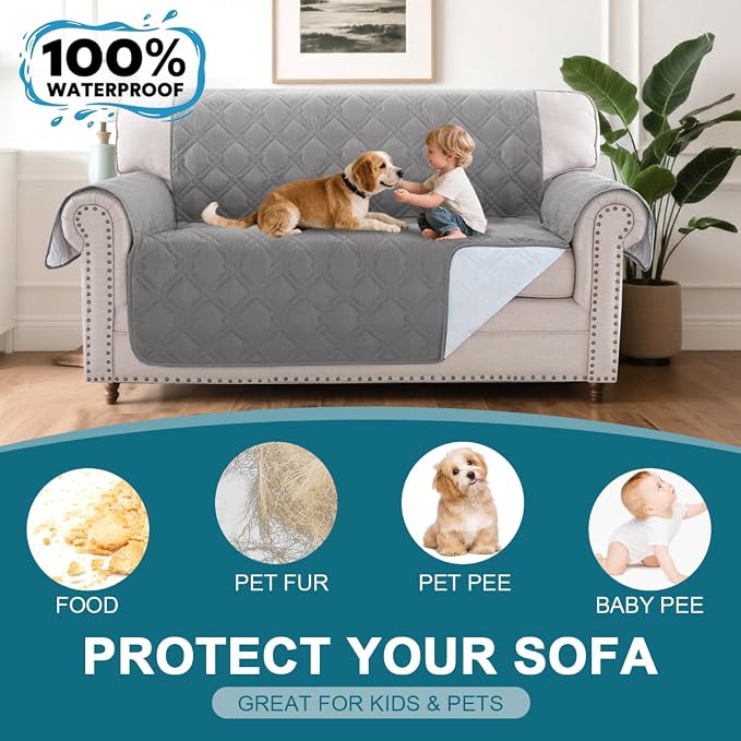 Turquoize 100% Waterproof Couch Cover Sofa Covers - Image 2