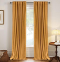 Faux Linen Total Blackout Curtains by 100BlackoutShield