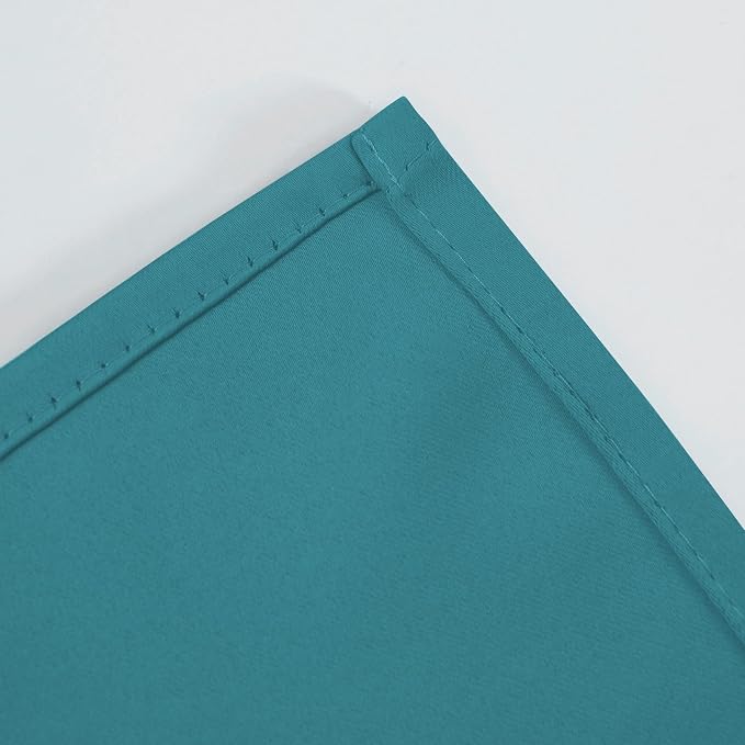Blackout Curtains 52 x 120 Inch Long Sea Teal Curtains Set of 2 Panels Room - Image 7