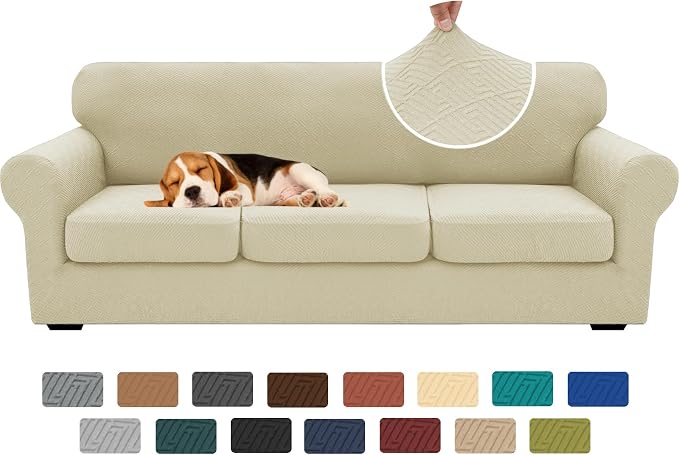 XINEAGE New 4 Pieces Extra Large Couch Covers by XINEAGE