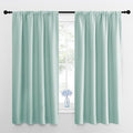 NICETOWN Window Curtains for Bedroom, Aqua Blue, 2 Panels, W42 x L48 -Inch by NICETOWN