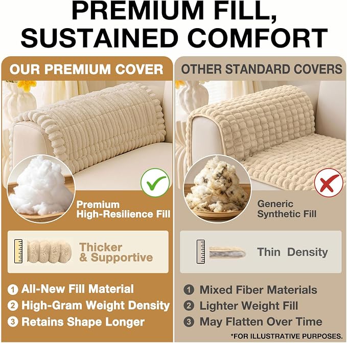 Couch Cover for Dogs, Washable Non Slip Plush Flannel Sofa Protector | Thick - Image 10