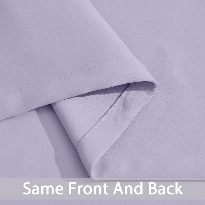 Yakamok Room Darkening Curtains 42x72 inch Length Lilac-Living Room | 2 panels - Image 6
