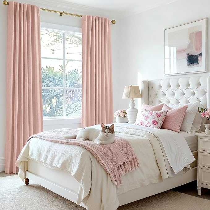 INOVADAY 100% Blackout Linen Curtains - Image 6
