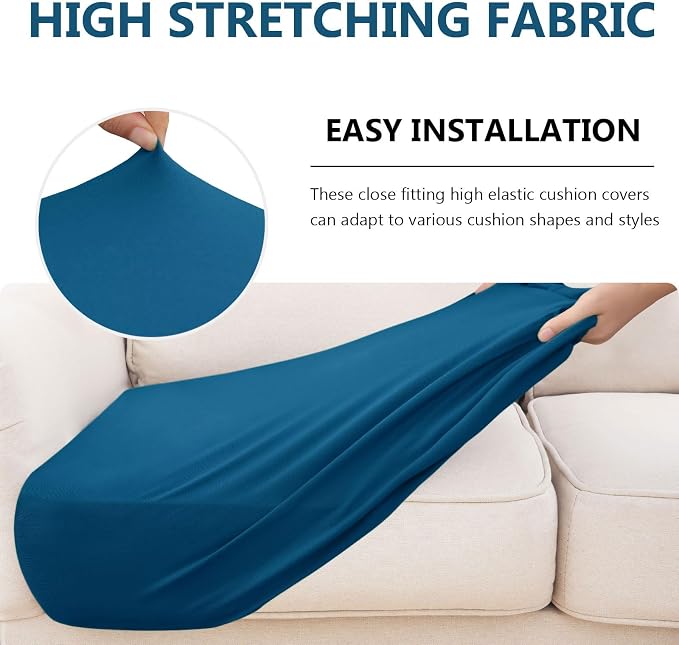 Waterproof Couch Cushion Covers, Stretch Sofa Seat Slipcovers | Stretch Fabric - Image 5