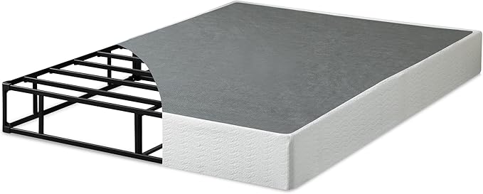 ZINUS 9 Inch Full Metal Smart Box Spring with Quick Assembly, Mattress Foundation, Strong Metal Frame, Easy Assembly