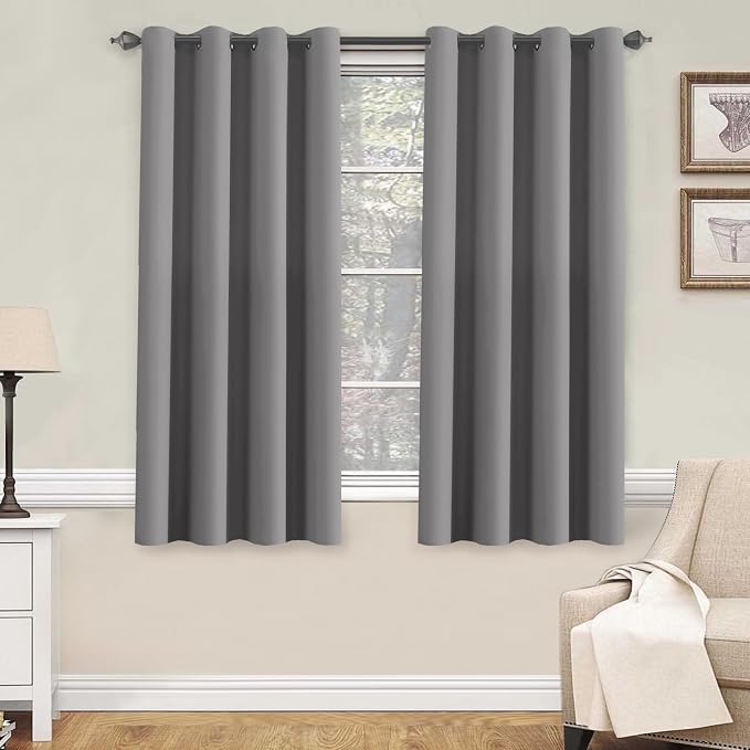 H.VERSAILTEX Blackout Grey Curtains by HVERSAILTEX