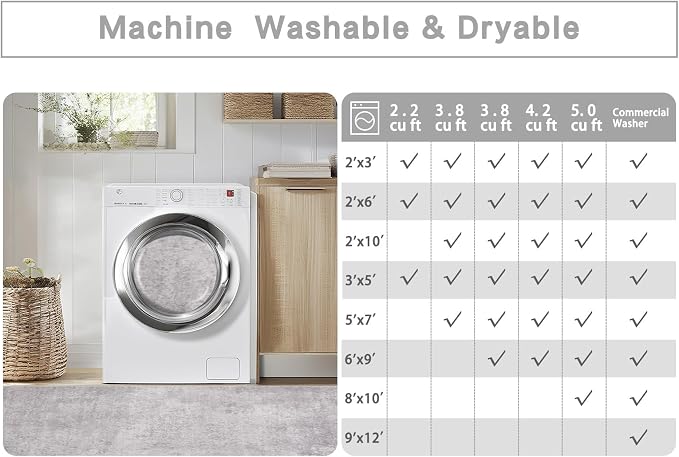 8x10 Washable Area Rugs for Living Room, Dining Room, Playroom - Image 7