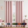 MIULEE Blackout Curtains for Bedroom 2 Panels 50 x 84 Inch Long Pink | Thermal by MIULEE