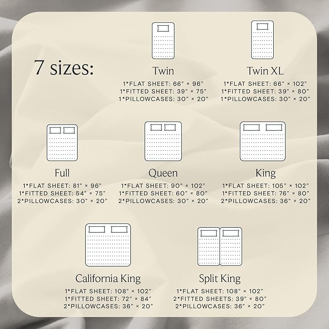 LuxClub 4 PC Full Sheet Set, Breathable Luxury Bed Sheets, Deep Pockets Wrinkle Free Cooling Bed Sheets Machine Washable Hotel Bedding Silky Soft - Light Taupe Full