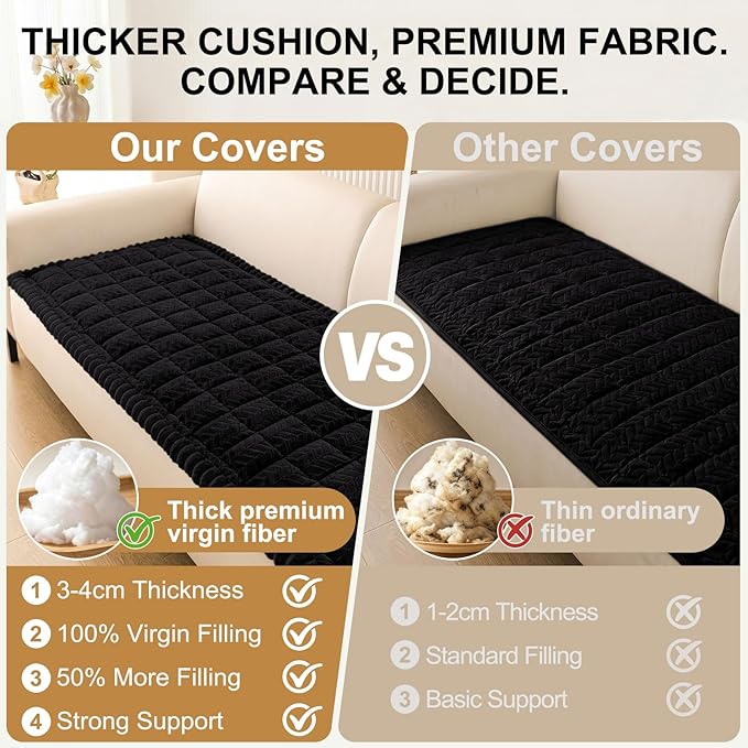 Smiry Couch Cover for Dogs, Non Slip Fuzzy Pet Sofa Covers Washable | Sofa - Image 5