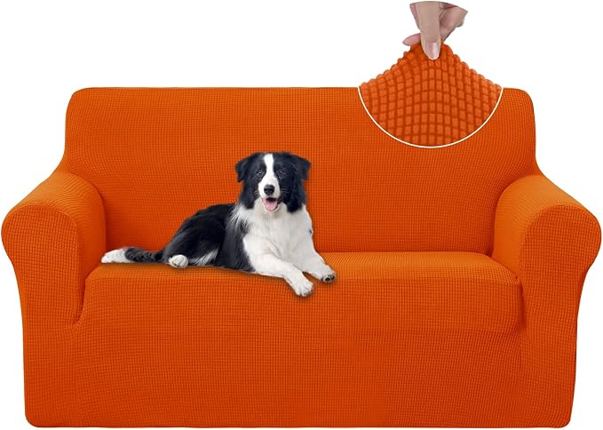 U-NICE HOME Loveseat Cover Stretch Couch Cover Sofa Slipcover, 1-Piece Sofa by U-NICEHOME
