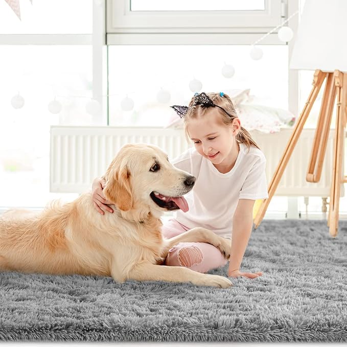 LOCHAS 8x10 Area Rugs Fluffy Living Room Carpets - Image 7