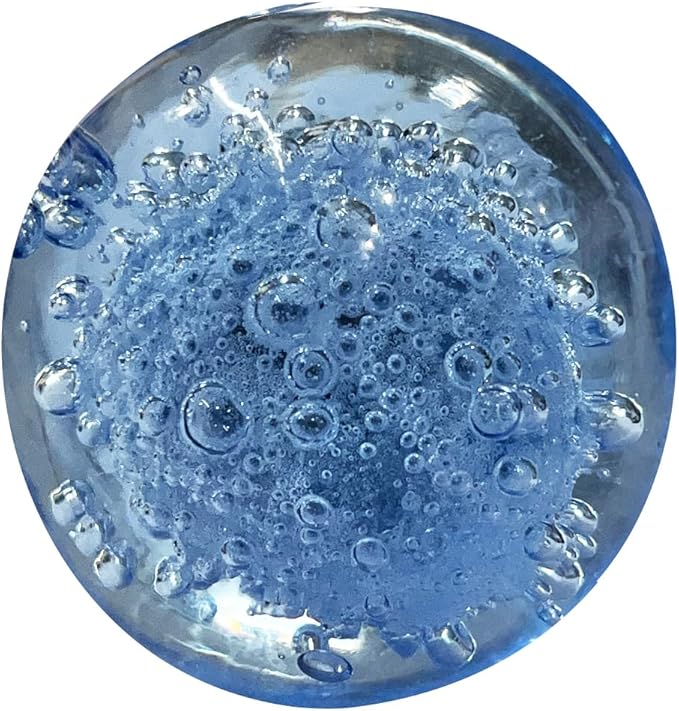 Perilla Home Set of 6 Crystal Knobs for Cabinet & Drawers Decorative Glass Knobs for Home Kitchen Cabinet Hardware Cupboard Glass Door Dresser Wardrobe and Drawer Pulls (Cola Water)