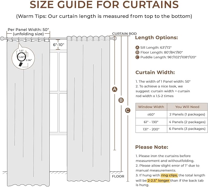 INOVADAY 100% Blackout Curtains - Image 9