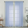 Sheer Curtains 78 Inches Long 2 Panels Set by OWENIE