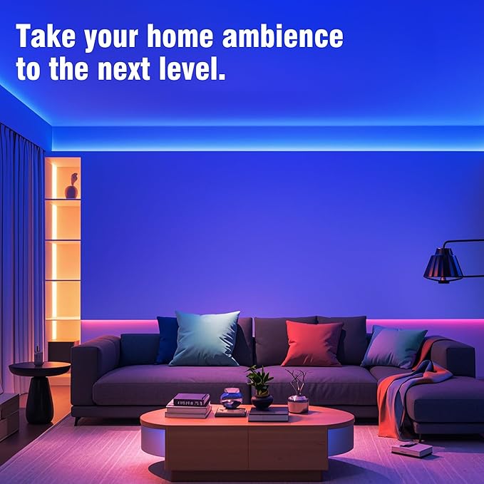 VOLIVO 400ft Led Strip Lights for Bedroom, Color Changing Led Light Strips Kit with 24 Keys IR Remote and Smart App Control, RGB Music Sync Lighting for Room, Home Decor