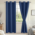 Blackout Curtains for Bedroom, 38 x 84 Inches Long, 2 Panels | Thermal by Hiasan