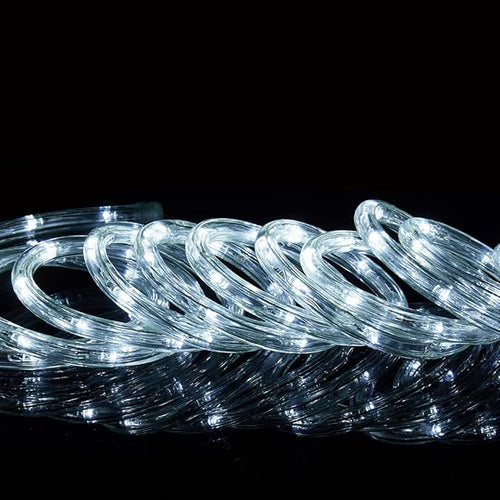 100ft LED Rope Lights, 720Led White Rope Lights for Outside, Connectable Rope Light, Indoor Outdoor Rope Lights Waterproof for Party, Wedding, Background, Trees, Pool, Eaves Decorations