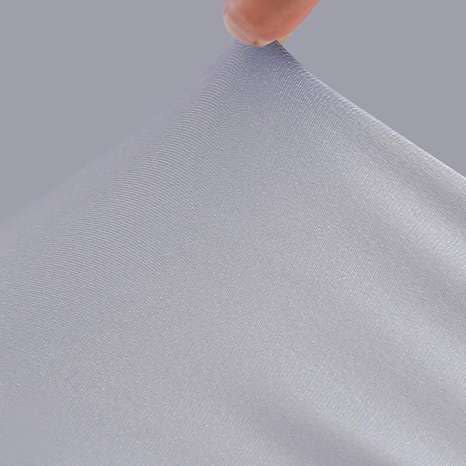 Box Spring Cover Full Size, Alternates for Bed Skirt, Smooth and Elastic Woven Material Wrap Around 4 Sides of The Box Spring, Wrinkle & Fading Resistant, Washable, Dustproof, Grey, 10 Pack