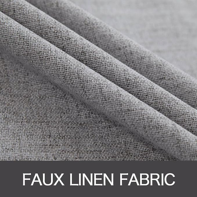 MIULEE 100% Blackout Linen Curtains - Image 5