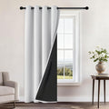 Yakamok Greyish White Blackout Curtains 84 Inches Long 52" Wide, 1 Panel | by Yakamok