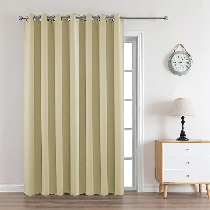 Joydeco Beige Blackout Curtains by JOYDECO