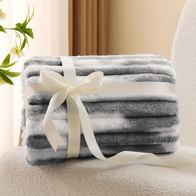 BEDELITE Ribbed Twin Blanket for Couch & Bed, Warm Yet Lightweight, Ribbed - Image 2