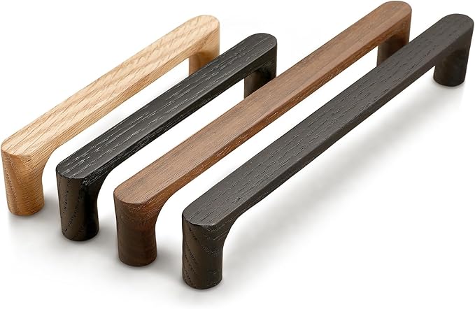 Walnut Round 5 in 2 pcs Wooden Drawer Pulls Handle pulls for cabinets Kitchen Cabinet Drawer pulls Cabinet Door Pull