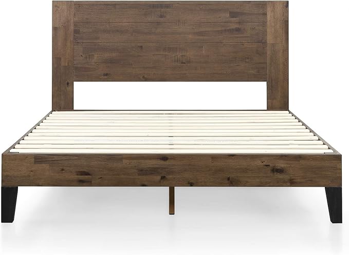 ZINUS Tonja Wood Platform Bed Frame with Headboard, Mattress Foundation with Wooden Slat Support, No Box Spring Needed, Easy Assembly, King
