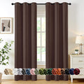 MIULEE Blackout Curtains for Bedroom 2 Panels 40 x 84 Inch Long Dark Brown | by MIULEE